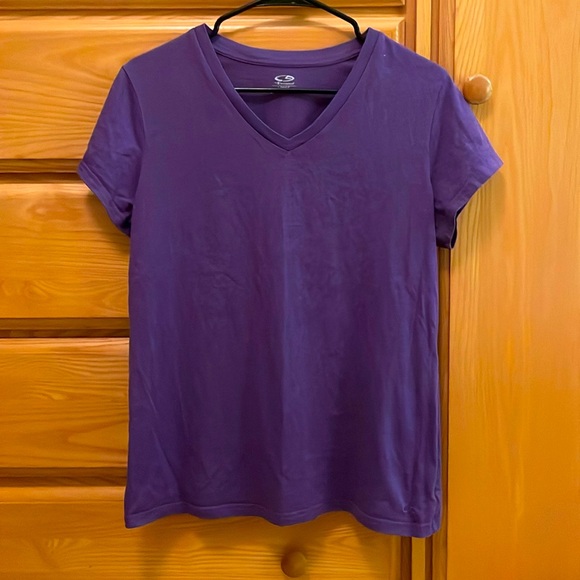 Purple Short Sleeve Loose Fir Champion Tee Shirt - Picture 1 of 3